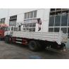 China dongfeng 4*2 LHD 190hp 7tons truck mounted crane for sale, factory sale best price dongfeng 7tons truck with crane factory