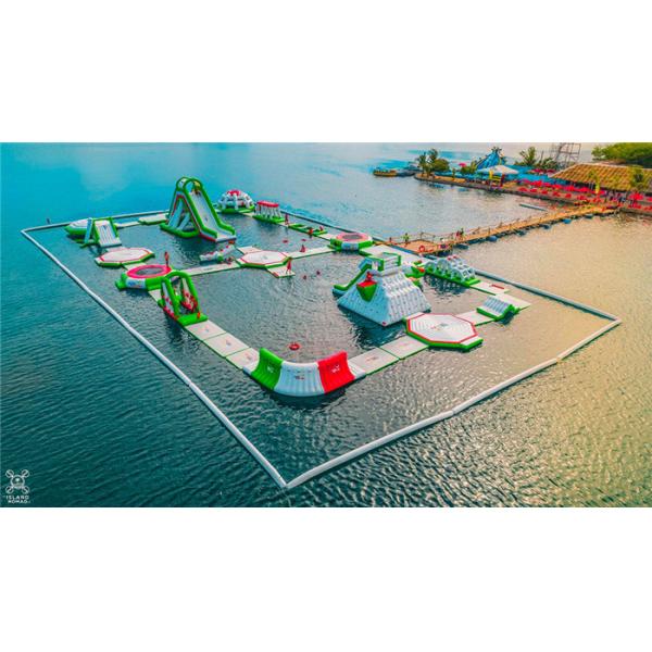 Quality Adults Inflatable Floating Obstacle Water Park Games With TUV Certificate for sale