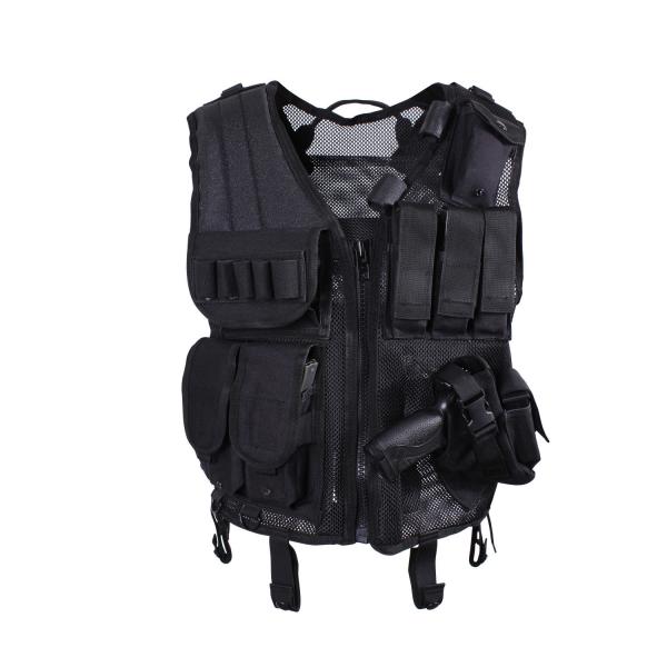 Quality Zipper Adjustable Quick Draw Tactical Vest 1.5KG 100% Polyester Outdoor Tactical Gear for sale