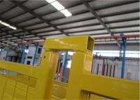 China Height 8’/2430mm*10’/3048mm Width Weld mesh 2&quot;*4&quot;*9.5gauge wire Powder coated Yellow Outer frame 25mm*2.0mm factory