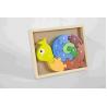 China Eco Friendly Soild Wood Number Snail Puzzle Game For Nature Home / Classroom factory