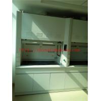 China Alkali And High Temperature  Resist All Steel Fume Hood With Third Level Air Exhaust / Tempered Glass Window for sale