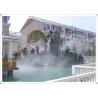 China Electric Smoking Water Fog Fountain , Large Misting Fountains With Lights factory