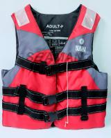 China Nylon Polyester Red / Grey YAMAHA Life Jacket Water Sport Foam Life Vest factory