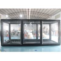 China Airtight Welding Black Inflatable Garage Tent For Car Storage factory