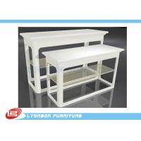 China Promotion White MDF Nesting Display Tables For Retail Stores / UV Painting factory