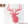 China 3D wood animal wall arts of Deer Head wall hanging animal Craft home decoration factory