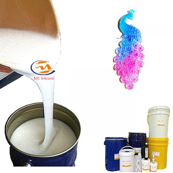 Quality 15 Shore Tin Cured Good Flowability Soft Liquid Silicone Rubber For Crafts for sale
