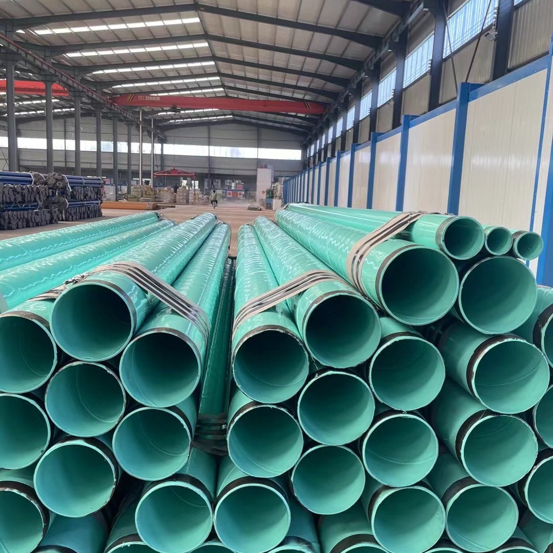 China GB/T 3091 Large Diameter Anticorrosive Steel Pipe Inside And Outside Plastic Coated Steel Pipe Tube factory