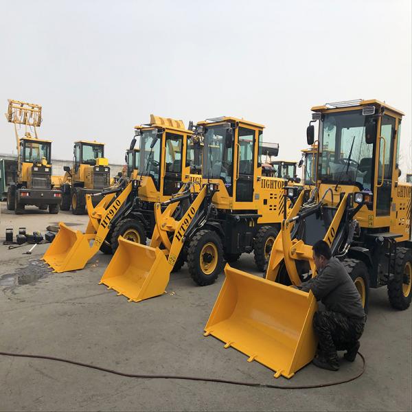 Quality CE Small Articulating Front End Loader With Electrophoresis Frame HT910 for sale