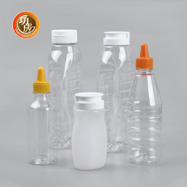 Quality 230ml 250ml 500ml 1000ml Plastic Sauce Squeeze Bottle For Oil Tomato Bbq Sauce Ketchup for sale
