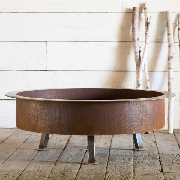 Quality Outdoor Round Courtyard Metal Heating Brazier Fire Pit Corten Steel Fire Bowl for sale