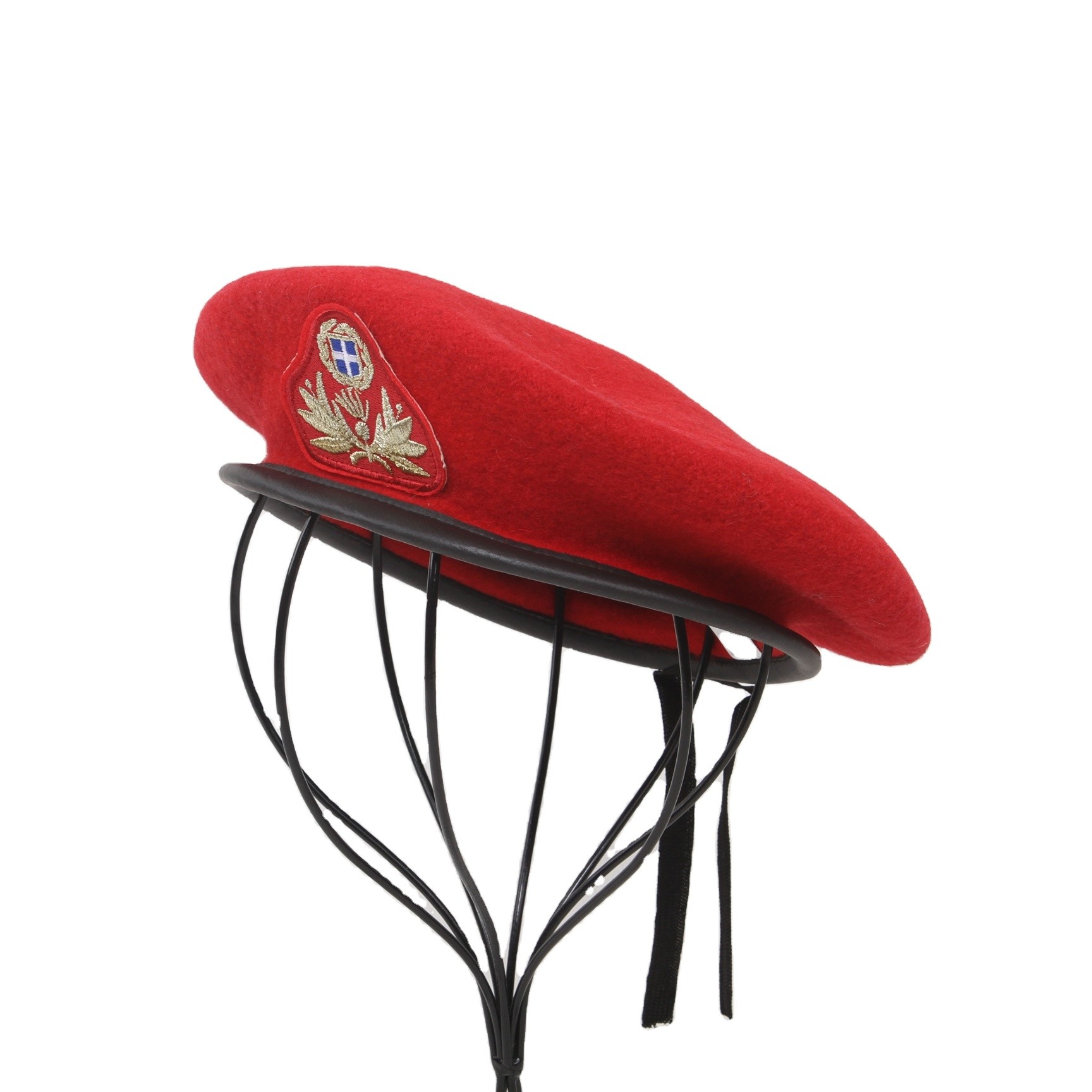 China Red Military Wool Beret Military Tactical Headwear For Special Forces Men And Women factory