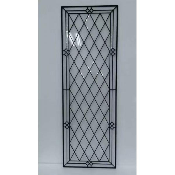 Quality 38MM Thick Decorative Pantry Doors With Glass Window Panels For Restaurant for sale