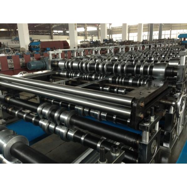 Quality Metal Roofing Sheet Double Layer Roll Forming Machine By Chain Hydraulic for sale