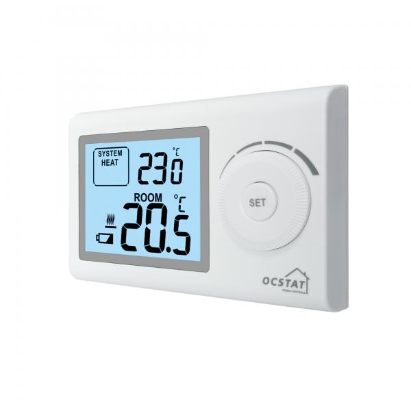 Quality 3A 2W Wired Room Thermostat Battery Operated Digital Color Screen for sale