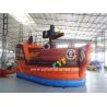 China 6x3m Mini Inflatable Bounce House Combo , Kids Outdoor Inflatable Pirate Ship factory