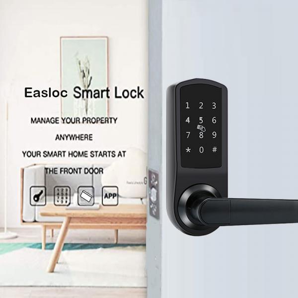 Quality Reversible Keyless Entry Door Lock Anti Peep Keyless Door Lock Bluetooth for sale