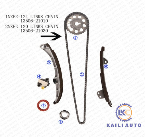 Quality TOYOTA COROLLA Variable Timing Belt 13506-21010 124L 13540-21010 Engine Timing for sale