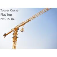 China N6018-8C Flat Top Tower Crane 8T Small Tower Cranes CE Approval for sale