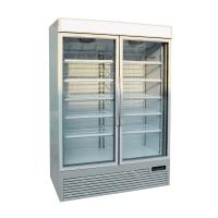 Quality Vertical Swing Upright Glass Door Freezer with Temperature -18~-23 Celsius for sale