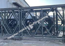 Quality Blue Steel Bridge Components Steel Structure Acrossing River Q345B - Q460C Grade for sale