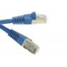 China Flat RJ45 SSTP Cat 7 Network Cable 10Gbps 600Mhz 1 - 100 Meters Length factory
