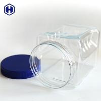 China Large Capacity Clear Plastic Square Box 64OZ 1850ml Mouth Diameter 110mm factory