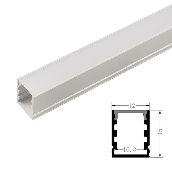 Quality 1215 LED Strip Light Extrusions 6063-T5 Aluminum Alloy Material for sale