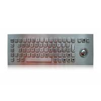 China Vandal Proof Stainless Steel Mechanical Keyboard With 800 Dpi Optical Trackball Koisk Keyboard factory