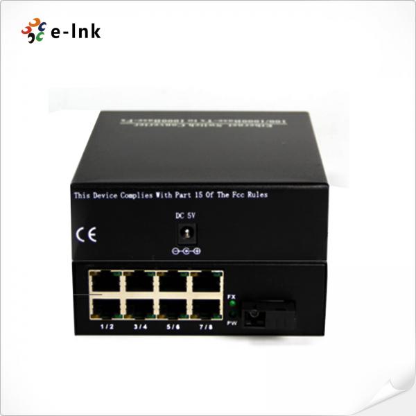 Quality LNK-1800 8-Port 10/100Base-TX + 1-Port 100Base-FX SC Fiber Switch for sale
