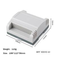 China 108*112*56mm Din Rail Enclosure For Electronic Diy Fireproof Plastic Housing Distribution Box factory