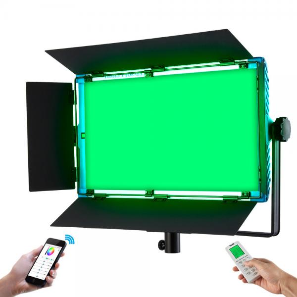 Quality 180W RGB Full Color LED Panel Video Light Kit DMX Stepless Dimming Professional Studio Lighting Bluetooth App for sale