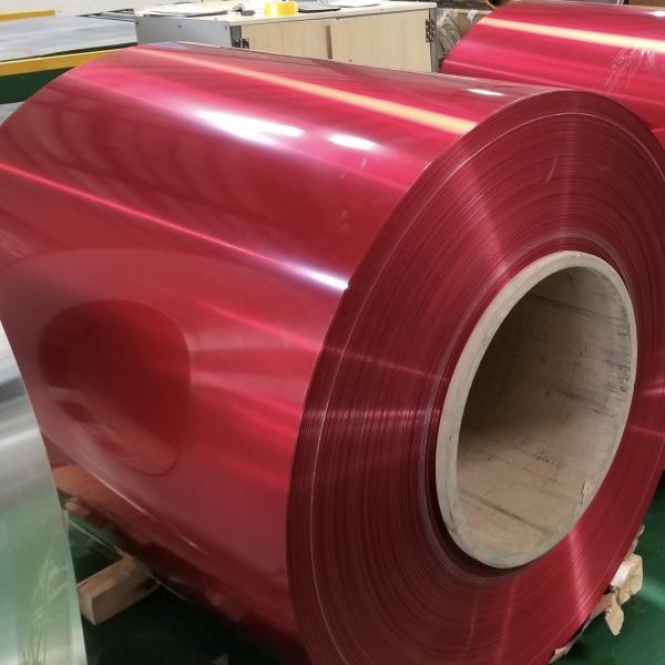 Quality Colored Aluminum Coil PE/PVDF/HDPE/FEVE ID 508mm/610mm for sale