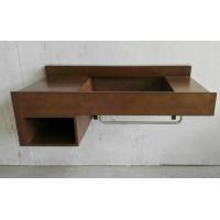 China wooden bathroom vanity with metal bar,floating vanity cabinets,wooden vanity V-015 for sale