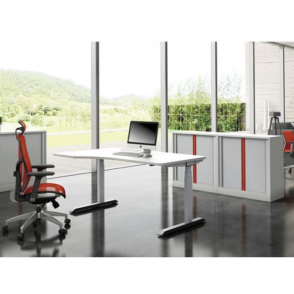 Quality Aluminium Adjustable Office Table Electrical Motorized Computer Desk for sale
