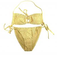 China Sexy Two Piece Swimwear Female Yellow Beach Wear Swimming Suit F420 Sw7 for sale