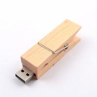 China Clip Shaped Wooden USB Flash Drive Fast USB 2.0 3.0 2GB 4GB 256GB factory
