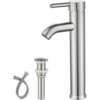 Quality Vessel Vanity Bathroom Faucet Tap With Brushed Nickel Single Handle for sale
