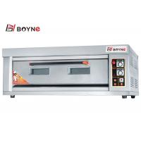 China Commercial Bakery Shop Gas Oven,One Deck Three Trays Baking Oven With Glass Viewing Door factory