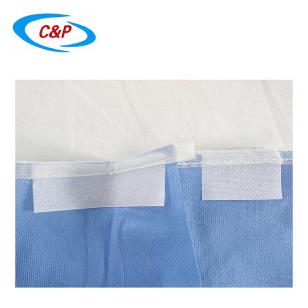 Quality 45gsm Disposable Surgical Gown Reinforced Gown SMS SMMS Spunlance for sale