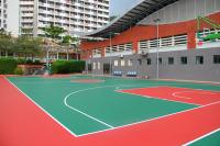 Buy cheap 8MM Thickness Multifunctional Sport Court For School With Good Shock Absorption from wholesalers