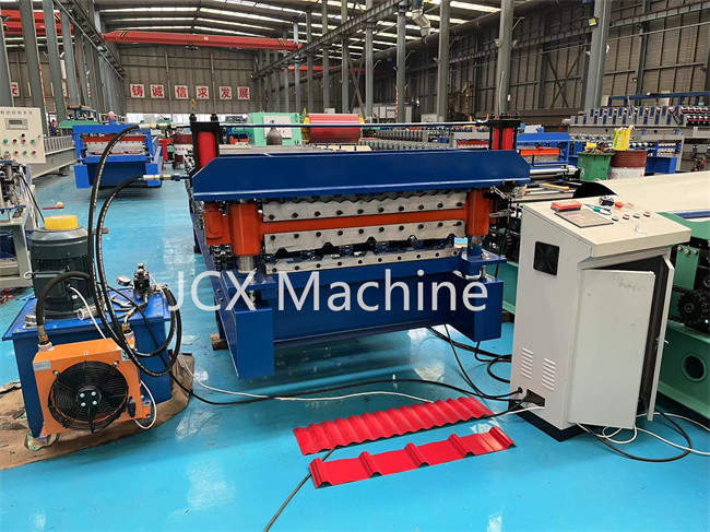 China 5.5kW Double Layer Forming Machine , Corrugated Roof Color Steel Roll Forming Machine factory