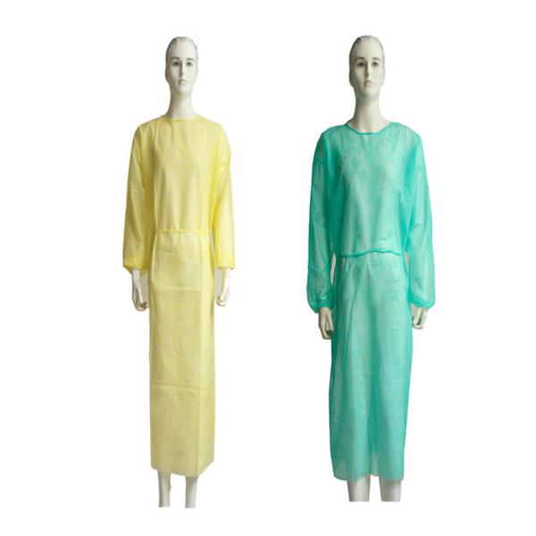 Quality Lightweight Medical Isolation Gowns PP Nonwoven Material Free Sample for sale