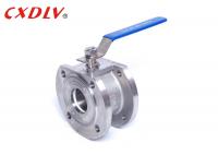 China PN25 High Pressure Handle Wafer Floating Ball Valve PTFE PPL Seat factory