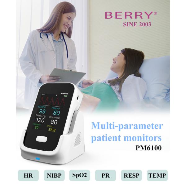 Quality NIBP ,Spo2, ECG,Temperature Multi Parameter Patient Monitor TFT Display for sale