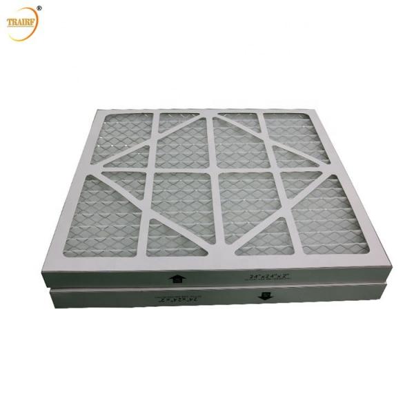 Quality HVAC Pleated Panel Cardboard Frame Pre Air Filter Filtration Class G3 G4 M5 for sale