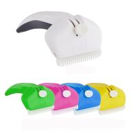 China Durable Pet Deshedding Comb Modern With Safety Cover / Convenient Eyelet factory