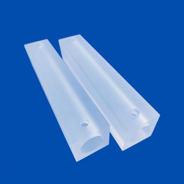 Quality Frosted Fused Silica Laser Cavity 99.99% Pure Quartz High Precision Parts for sale