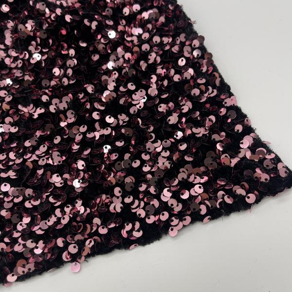 Quality Sequins Glitter Embroidery Fabric Garment Home Textile M05-009 for sale
